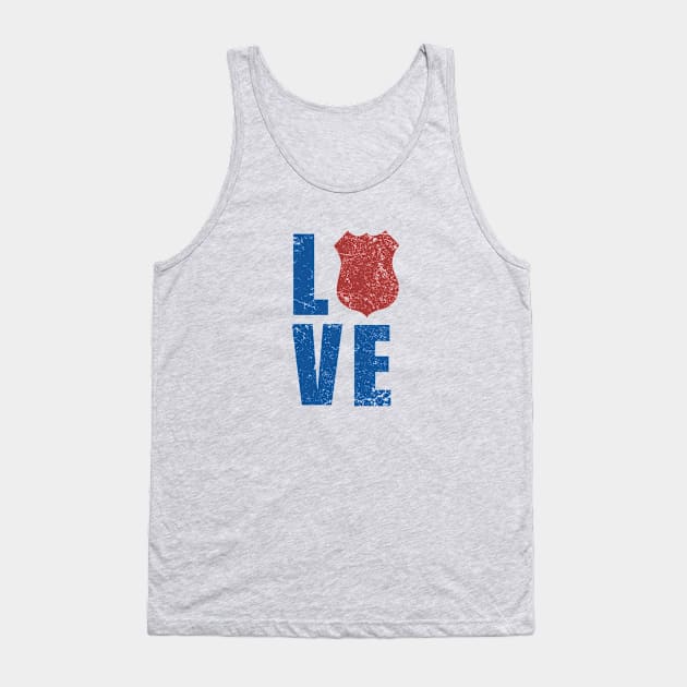 Love the Badge Tank Top by MikesTeez